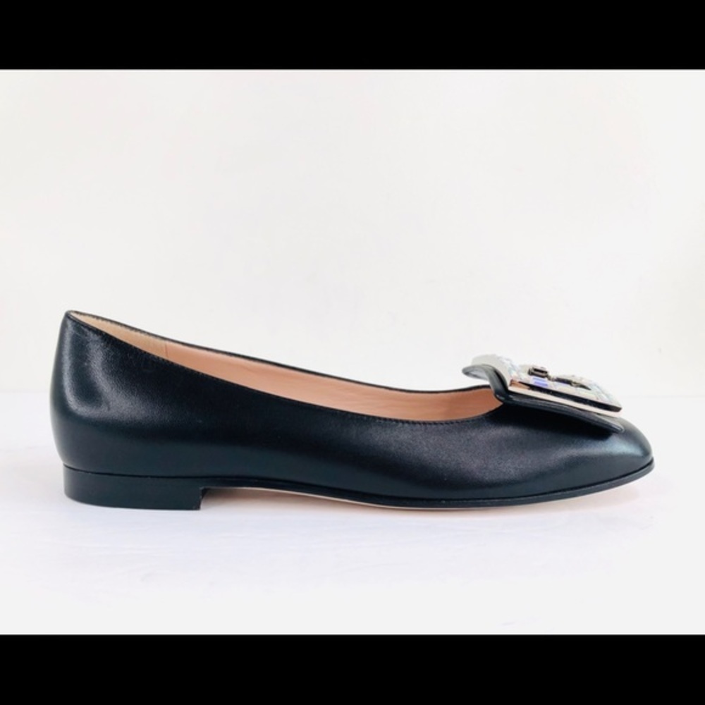 GUCCI Malaga Crystal Square GG Madelyn BALLET Flat - Picture 10 of 12